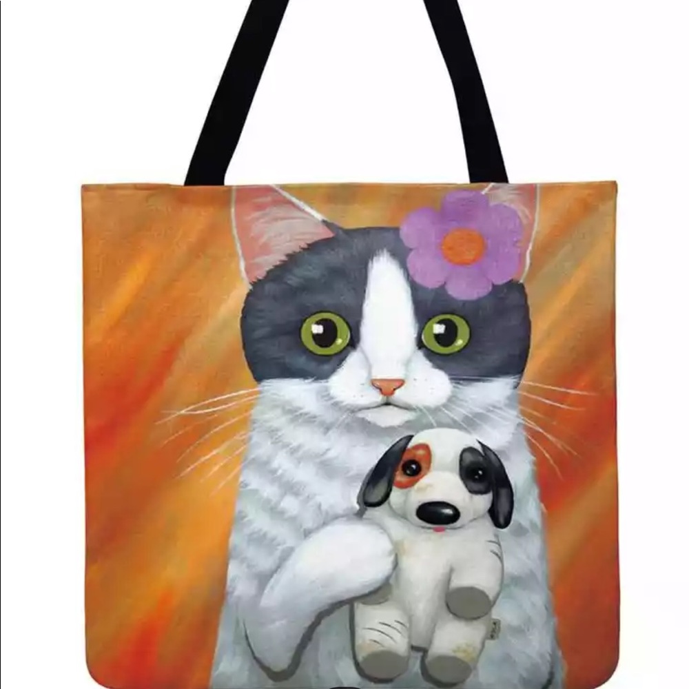 Puppy Kitty Tote Bag